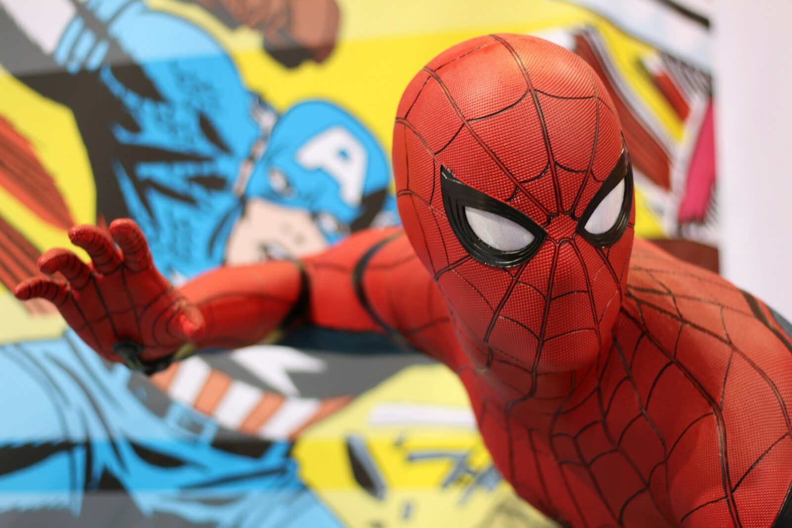 a person in a Spider-Man suit garment